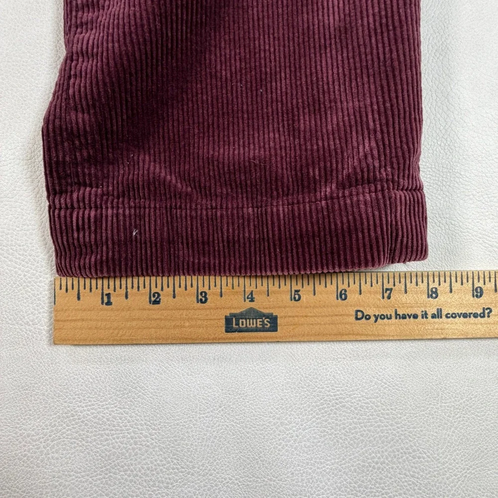 Polo Ralph Lauren Mens 35x30 Burgundy Corduroy Stretch Classic Fit Pants‎ Maroon
